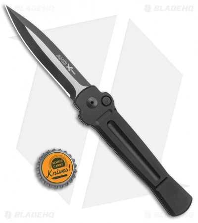 AKC X-treme Ace Automatic Knife Black (3.6" Black Two Tone) - Image 4