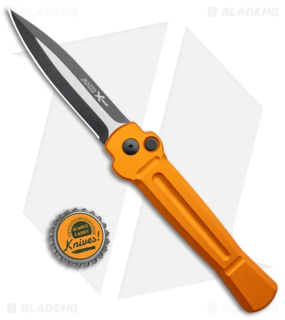 AKC X-treme Ace Automatic Knife Orange Aluminum (3.6" Two Tone) - Image 4