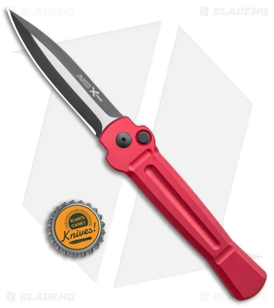 AKC X-treme Ace Automatic Knife Red (3.6" Two Tone) - Image 4