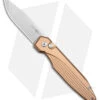 AKC X-treme Dandy Tan Aluminum Automatic Knife (3.1" Stonewash)