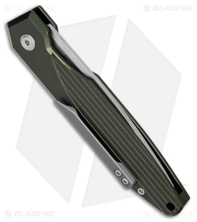 AKC X-treme Dandy Automatic Knife Green Aluminum (3.1" Satin) - Image 3