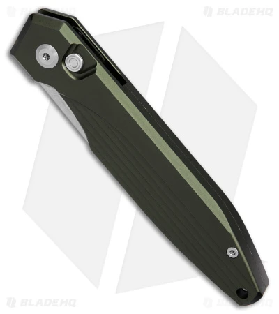 AKC X-treme Dandy Automatic Knife Green Aluminum (3.1" Satin) - Image 2