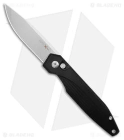 AKC X-treme Dandy Automatic Knife Black Aluminum (3.1" Stonewash)