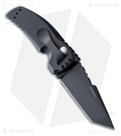 Hogue Knives EX-A01 Automatic Knife Tanto Black Aluminum (3.5" Black) - Image 2