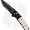 Bear OPS Bold Action V Tanto Automatic Knife Black G-10/White Bone (3.75" Black)