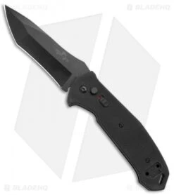 Bear OPS Bold Action V Tanto Automatic Knife Black G-10 (3.75" Black)