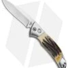 Bear And Son Automatic Lockback Knife India Stag (2.75" Satin)