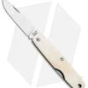 Bear & Son One Blade Pen Knife 3 1/2" White Smooth Bone WSB79