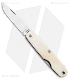 Bear & Son One Blade Pen Knife 3 1/2" White Smooth Bone WSB79