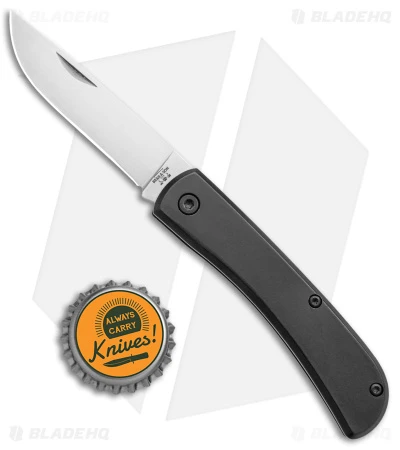 Bear & Son Small Farmhand Slip Joint Knife Black Aluminum (2.75" Satin) - Image 4