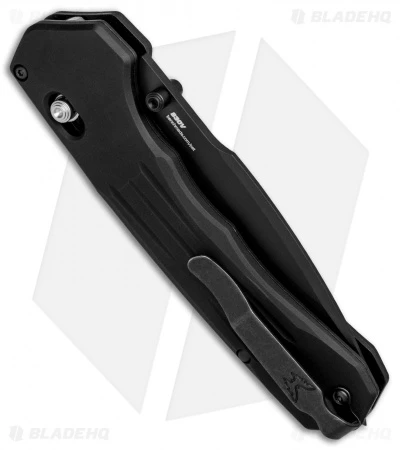 Benchmade 407SBK Vallation AXIS-Assist Knife Black (3.7" Black Serr) - Image 3