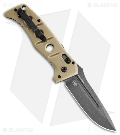Benchmade Adamas Automatic Knife Desert Tan G-10 (3.8" Gray) 2750GY-3 - Image 2