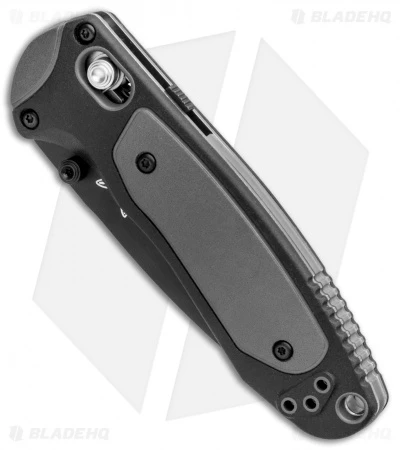 Benchmade 595SBK Mini Boost AXIS-Assist Knife Black/Gray (3.11" Black Serr) - Image 2