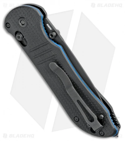 Benchmade 917SBK-1901 Triage Axis Lock Knife Black G-10 (3.4" Black Serr) - Image 4