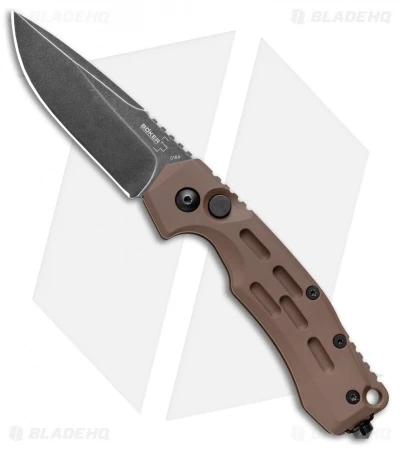 Boker Thunder Storm Automatic Knife Coyote Brown Aluminum (2.9" Blackwash AUS-8)