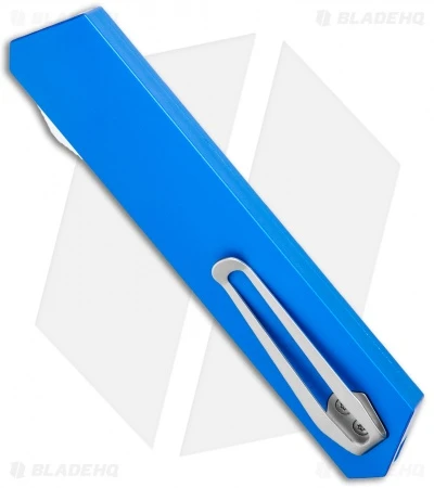 Boker USA Kwaiken OTF Automatic Knife Blue Aluminum (3.4" Satin) 06EX550 - Image 3