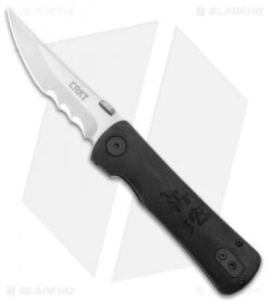 CRKT Folding Heiho Spring Assisted Knife (3.125" Satin Serr) 2901
