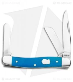 Case Medium Stockman Pocket Knife 3.625" Caribbean Blue Bone (6318 SS)