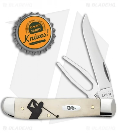 Case Golfer's Tool Set 3.5" Embellished Natural Bone (6207G SS) - Image 2