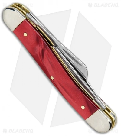 Case Medium Stockman 3.625" Smooth Red Kirinite (63032 SS) 60184 - Image 3