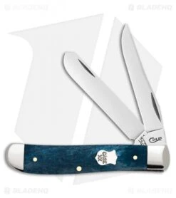 Case Mini Trapper Knife 3.5" Smooth Bone Mediterranean Blue (6207 SS) 11192