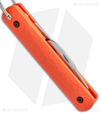 Colonial Knife Company Automatic Knife W/Bail Loop Orange (3" Satin Serr) M-724 - Image 3