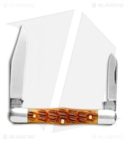 GEC Tidioute Cutlery Conductor 3.25" Pocket Knife Antique Autumn Jigged Bone