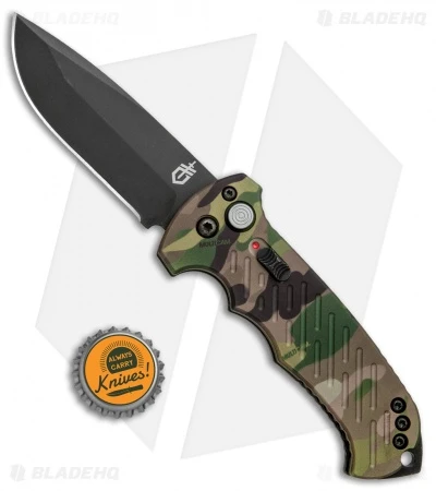 Gerber Auto 06 Automatic Knife Green Multi-Cam (3.7" Black) 30-001600 - Image 4