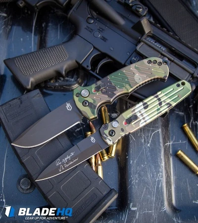 Gerber Auto 06 Automatic Knife Green Multi-Cam (3.7" Black) 30-001600 - Image 5