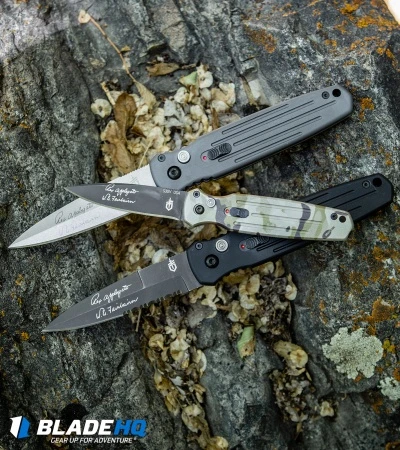 Gerber Auto Covert Automatic Knife (3.8" S30V Black Serr) 30-000137 - Image 5