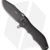 HTM Darrel Ralph Gun Hammer Bowie Spring Assisted Knife Black (3.5" Black)