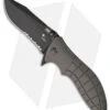 HTM Kirby Lambert Snap Clip Point Spring Assisted Knife Gray (3.5" Black Serr)