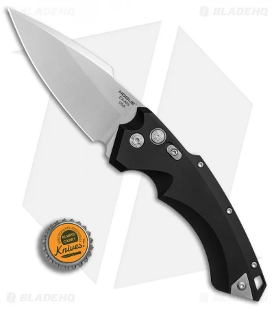 Hogue Knives EX-A05 Spear Point Automatic Knife Black (4" Stonewash) 34510 - Image 4