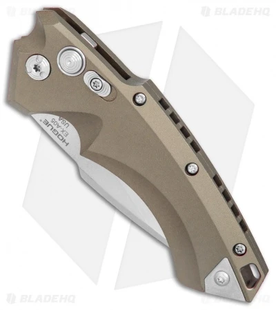 Hogue Knives EX-A05 Spear Point Automatic Knife FDE (3.5" Stonewash) 34534 - Image 3