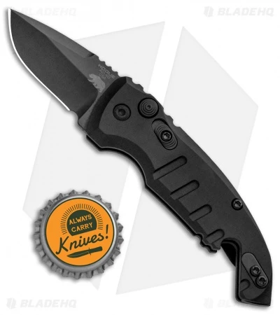 Hogue Knives CA Legal A01 Microswitch Automatic Knife Black (1.8" Black) - Image 4