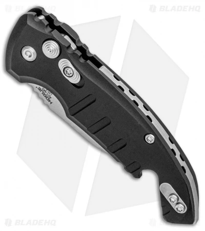 Hogue Knives CA Legal A01 Microswitch Wharncliffe Auto Knife Black (1.8" SW) - Image 2