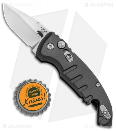 Hogue Knives CA Legal A01 Microswitch Automatic Knife Gray (1.8" Stonewash) - Image 4