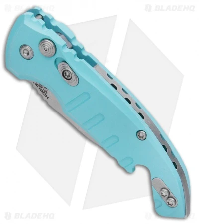 Hogue Knives CA Legal A01 Microswitch Wharncliffe Automatic Knife Aqua (1.8" SW) - Image 3