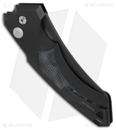 Hogue Knives EX-A05 Wharncliffe Automatic Knife Black G-Mascus (4" Black) - Image 2