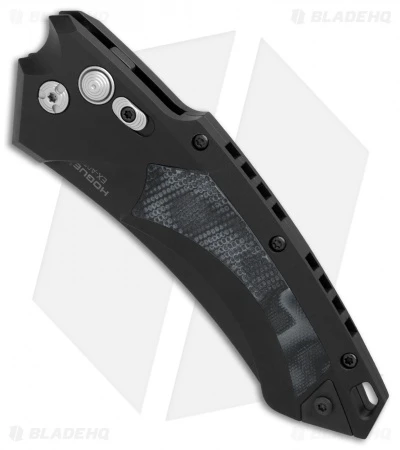 Hogue Knives EX-A05 Wharncliffe Automatic Knife Black G-Mascus (4" Black) - Image 3