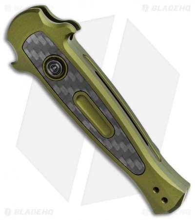 Kershaw Launch 12CA Legal Stiletto Automatic Knife OD Green (1.9" SW) - Image 2