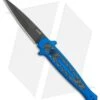 Kershaw Launch 8 Stiletto Automatic Knife Blue/CF (3.5" Stonewash)