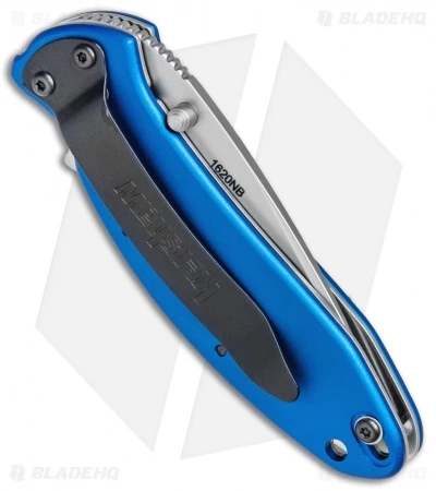 Kershaw Scallion Assisted Opening Knife Navy Blue (2.25" Bead Blast) 1620NB - Image 3
