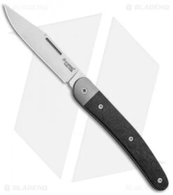 LionSteel Jack Slip Joint Knife One Function Carbon Fiber (3" Satin M390)