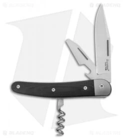 LionSteel Jack Slip Joint Knife Three Function Black G-10 (3" Satin M390)