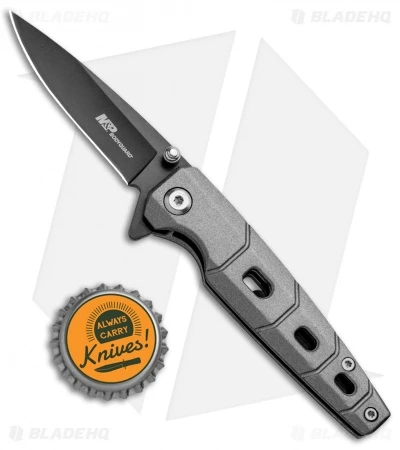 M&P Bodyguard Liner Lock Knife Gray Aluminum (2.6" Gray Ti) 1100068 - Image 4