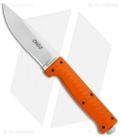 Maserin Croz Fixed Blade Hunting Knife Orange G-10 (4.3" Satin Serr)