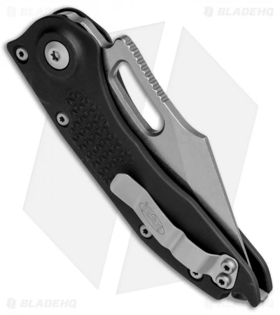 Microtech Stitch Automatic Knife Black (3.75" Stonewash) 169-10 - Image 3