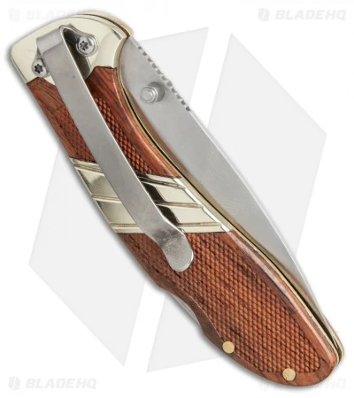 Old Timer Medium Lockback Folding Knife Wood (2.8" Satin) 31OT - Image 3