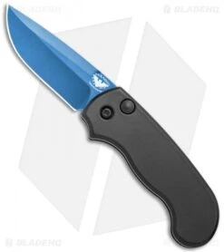 Paragon Snapper Black Automatic Knife Black Aluminum (2.5" Blue)